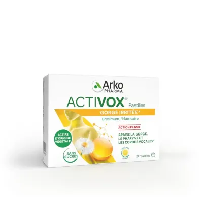 ARKOPHARMA ACTIVOX MIEL CITRON 24 PASTILLES