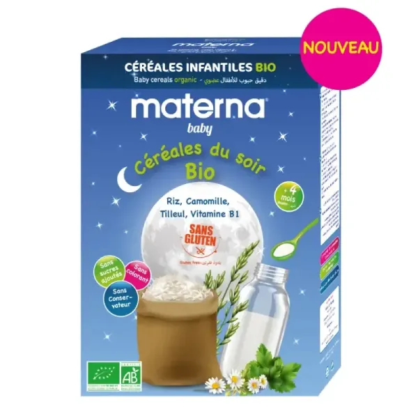 MATERNA BABY CEREALES DU SOIR BIO 200GR