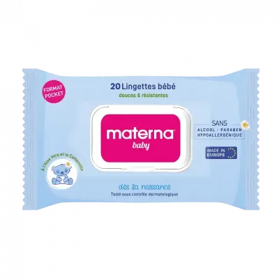 MATERNA BB LINGETTE BOITE DE 72 BLEU