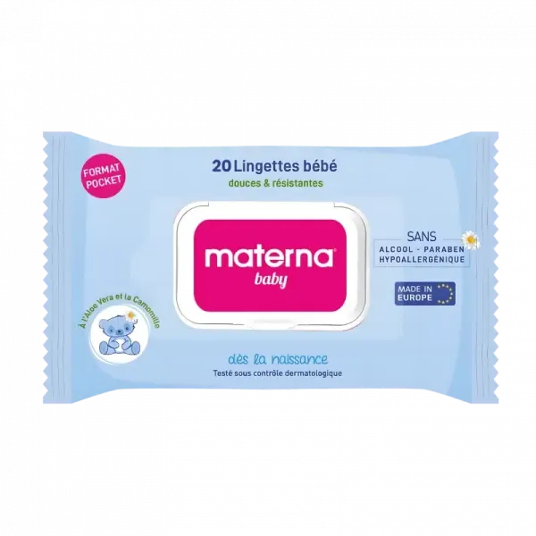 MATERNA BB LINGETTE BOITE DE 72 BLEU