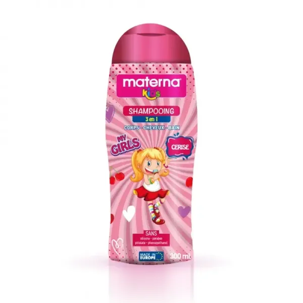 MATERNA SHAMPOOING 3EN1 KIDS CERISE 300ML