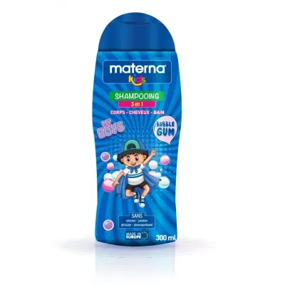 MATERNA SHAMPOOING 3EN1 KIDS BUBBLE GUM 300ML
