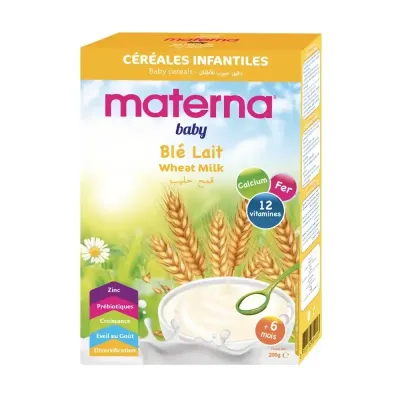 MATERNA CÉRÉALES BLÉ LAIT 200GR