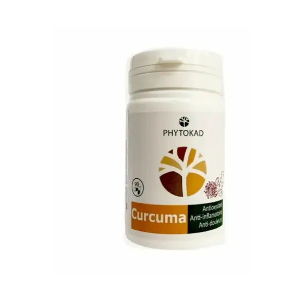 PHYTOKAD CURCUMA, GINGEMBRE POIVRE NOIR, BOITE DE 90 GELULES