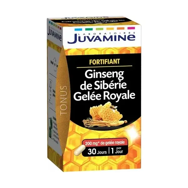JUVAMINE GINSENG GELEE ROYALE REVITALISANT 30 GELULES