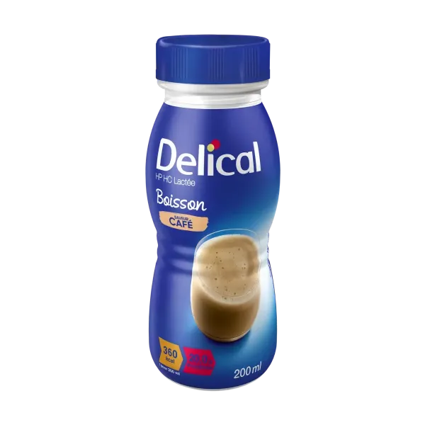 DELICAL BOISSON HP HC LACTÉE SAVEUR CAFÉ 200ML