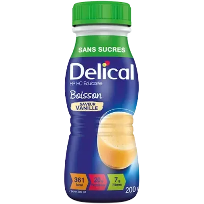 DELICAL BOISSON HP HC SANS SUCRES SAVEUR VANILLE 200ML