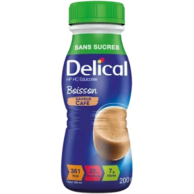 DELICAL BOISSON HP HC SANS SUCRES SAVEUR CAFÉ 200ML
