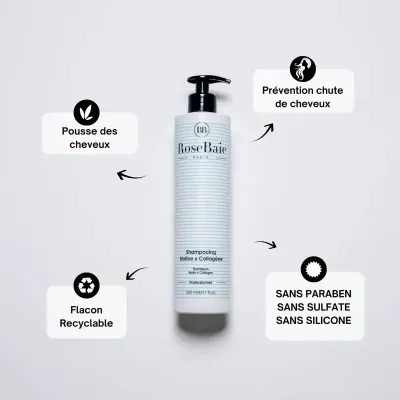 ROSEBAIE SHAMPOING BIOTINE X COLLAGENE 500 ML