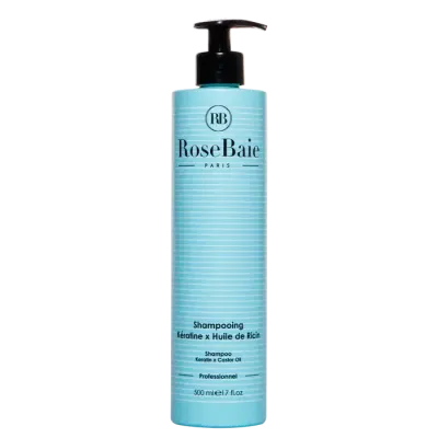 ROSEBAIE SHAMPOING HUILE DE RICIN X KERATINE 500 ML