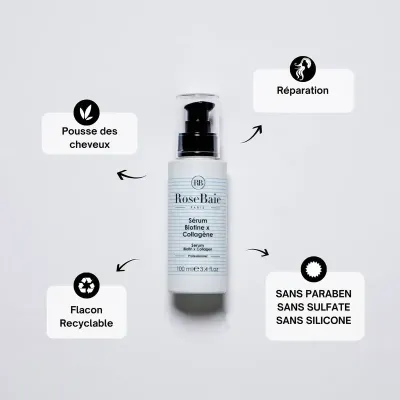 ROSEBAIE SERUM CRISTAL BIOTINE X COLLAGENE 100ML