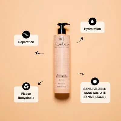 ROSEBAIE SHAMPOING CHEVEUX BOUCLES X HUILE DAVOCAT 500 ML