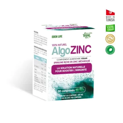 EDEN LIFE ALGOZINC 30 COMPRIMES