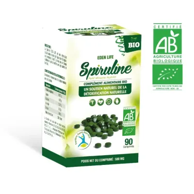 EDEN LIFE SPIRULINE 90 COMPRIMES