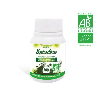EDEN LIFE SPIRULINE POUDRE 100GR