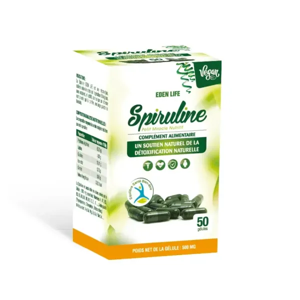 EDEN LIFE SPIRULINE 50 GELULES
