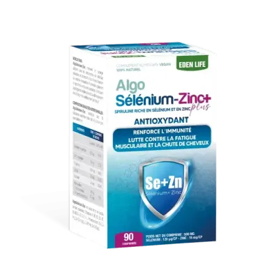 EDEN LIFE ALGO SELENIUM-ZINC PLUS BT90