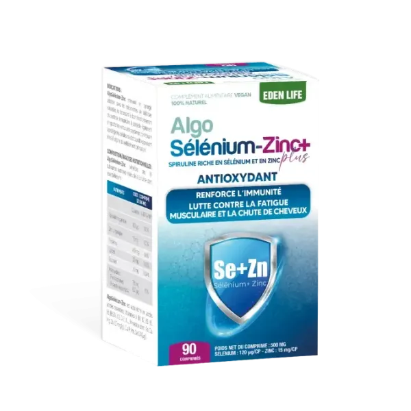 EDEN LIFE ALGO SELENIUM-ZINC PLUS BT90