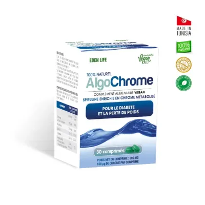 EDEN LIFE ALGO CHROME 30 COMPRIMES