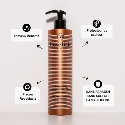 ROSEBAIE SHAMPOING ARGAN POST COLORATION ANTI OXYDANT 500ML
