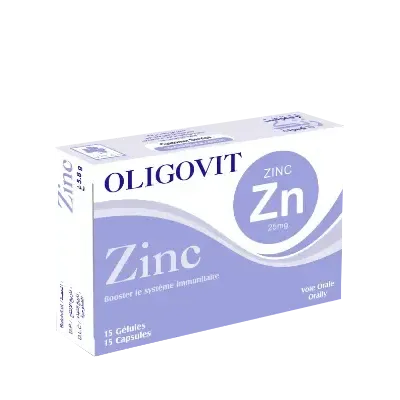 VITAL OLIGOVIT ZINC 25MG 15 GELULES