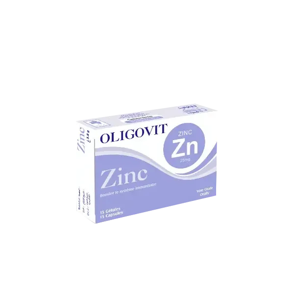 VITAL OLIGOVIT ZINC 25MG 15 GELULES