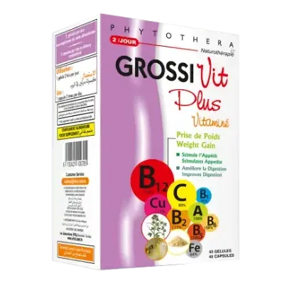 VITAL PHYTOTHERA GROSSIVIT PLUS VITAMINE 45 GELULES