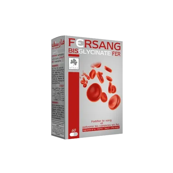 VITAL FERSANG BISGLYCINATE IRON 60 GELULES