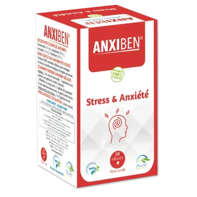 ANXIBEN STRESS & ANXIÉTÉ 30 GÉLULES