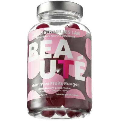 LES ESSENTIELLES LAB BEAUTE GUMMIES FRUITS ROUGES BT60