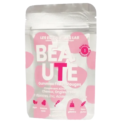 LES ESSENTIELLES LAB BEAUTE GUMMIES FRUITS ROUGES 14 GUMMIES