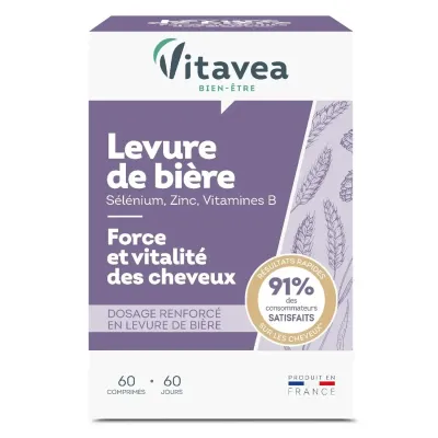 VITAVEA LEVURE DE BIERE+SELENIUM+ZINC 60 COMPRIMES