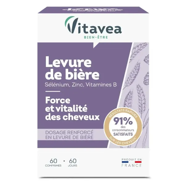 VITAVEA LEVURE DE BIERE+SELENIUM+ZINC 60 COMPRIMES