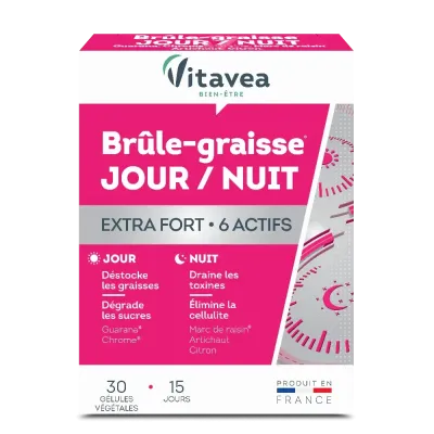 VITAVEA BRULE GRAISSE JOUR ET NUIT EXTRA FORT 30 GELULES