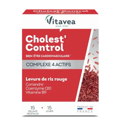 VITAVEA CHOLEST CONTROL LEVURE DE RIZ ROUGE 15 GELULES