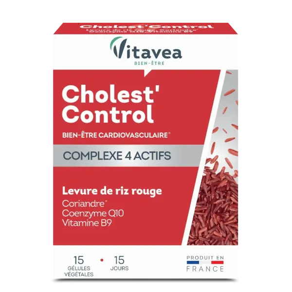 VITAVEA CHOLEST CONTROL LEVURE DE RIZ ROUGE 15 GELULES
