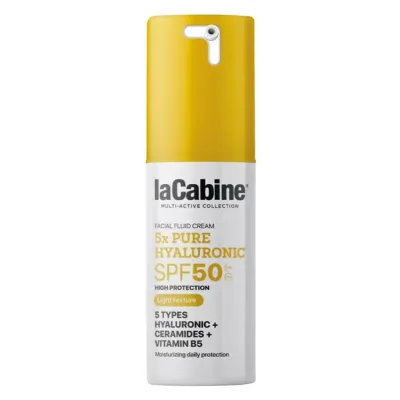 LA CABINE 5X PURE HYALURONIC FACIAL FLUID CREAM SPF50 30ML