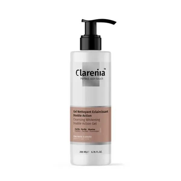CLARENIA GEL NETTOYANT ECLAIRCISSANT DOUBLE ACTION PMG 200ML