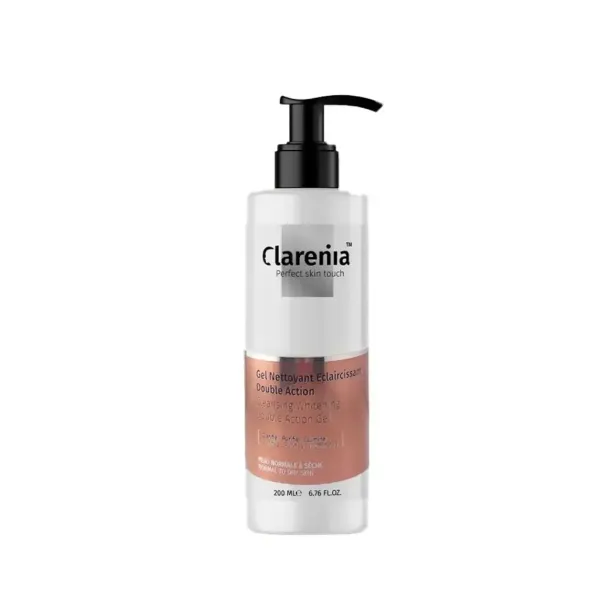 CLARENIA GEL NETTOYANT ECLAIRCISSANT DOUBLE ACTION PNS 200ML