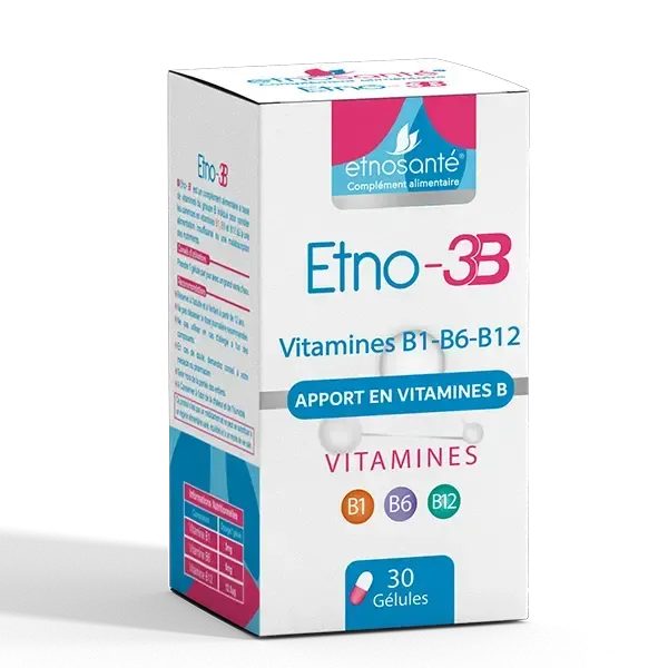 ETNOSANTE ETNO-3B APPORT EN VITAMINES B 30 GELULES
