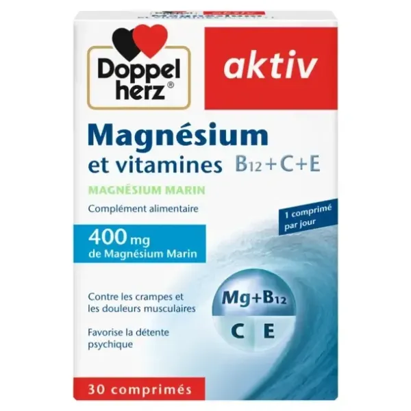 AKTIV MAGNESIUM VITAMINES C+E 30 COMPRIMES