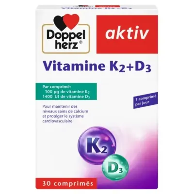 AKTIV VITAMINE K2+D3 30 COMPRIMES