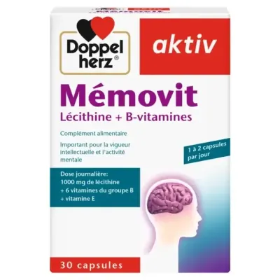 AKTIV MEMOVIT LECITHINE+B-VITAMINES 30 GELULES