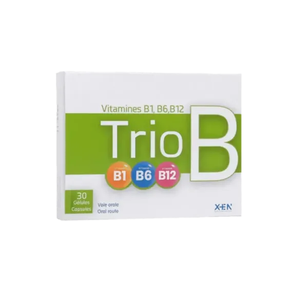 XEN TRIO B VITAMINES B1 B6 B12 30 GELULES